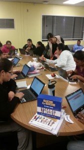 On Technology Day, students created their email accounts and sent emails to one another.